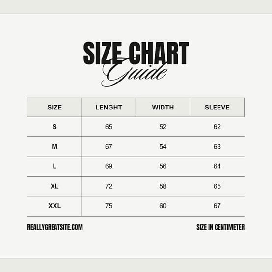 This is size chart